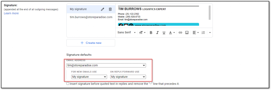Why do images appear large after a reply or forward message? - MySignature