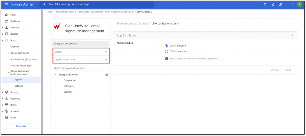 google apps signature manager